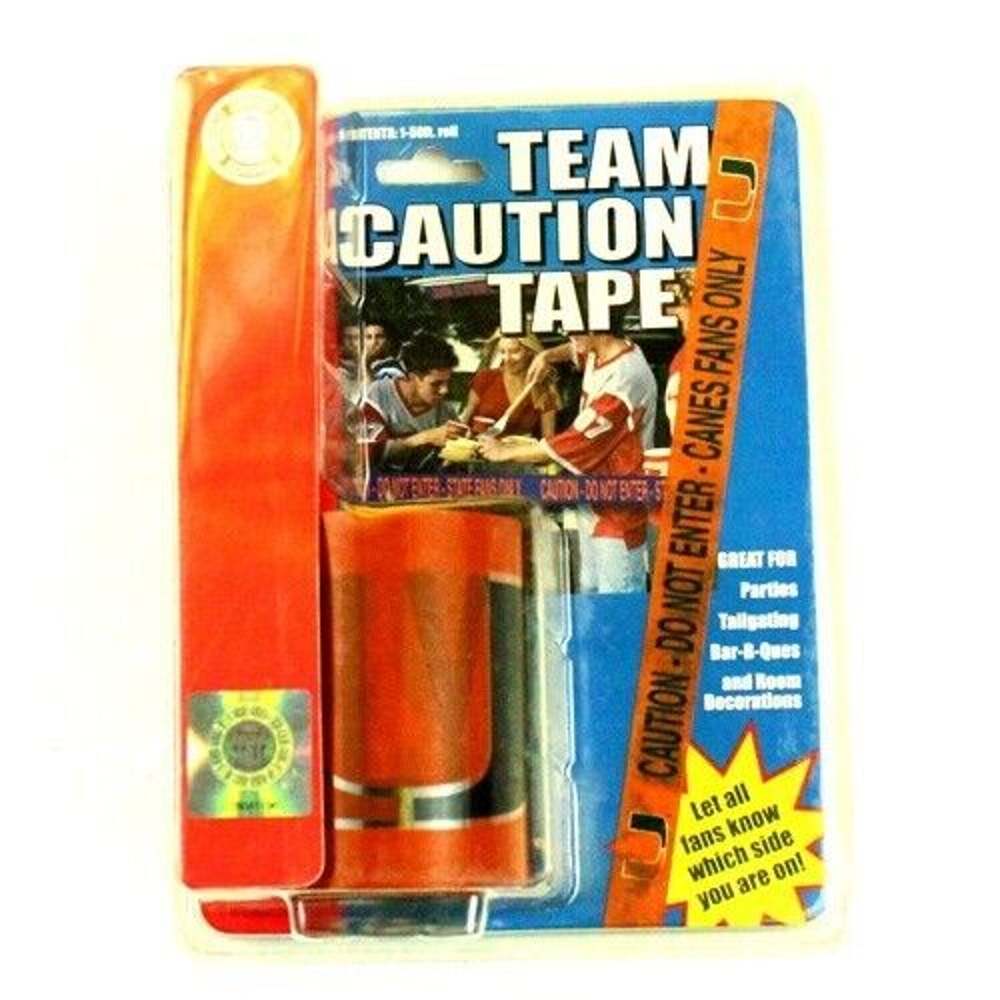 Miami Hurricanes Party Tail Gate Caution Tape Party Decoration UM